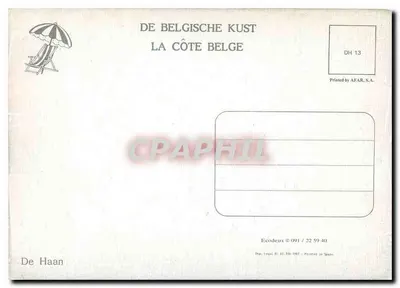 De Haan — Costa Belga — editore AFAR, S.A. — Verso