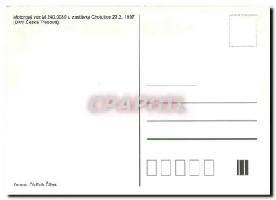 Motorfahrzeug M 240.0089 — DKV Česká Třebová — Foto Oldřich Čížek — Rückseite
