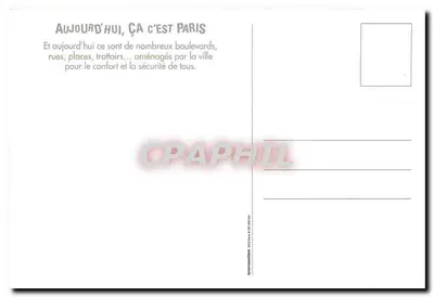 Paryż — Kampania bezpieczeństwa drogowego — Mairie de Paris — Rewers