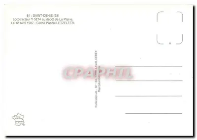 Locotrator Y 5214 — depósito de La Plaine — Saint-Denis (93) — Publicação AL — Verso