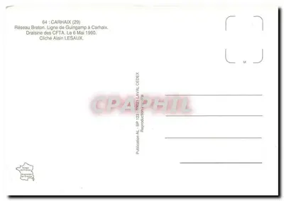 Carhaix (29) — Sieć Bretanii, Linia z Guingamp do Carhaix — CFTTA — Rewers