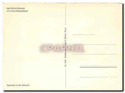Lax Wallis/Szwajcaria — z Furka-Oberalpbahn — Postkartenverlag H. Meier, Thun, n° 1248 — Rewers