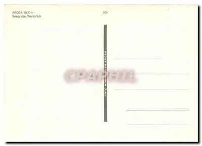 Arosa — vista invernal com trem — FOTO HOMEGER AROSA n°201 — Verso