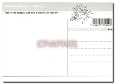 Arosa-Express — Viadukt Langwieser — 1800 m — Fotohomberger — Rewers