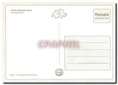 Expresso do Glaciar — St. Moritz - Zermatt — Photoglob premium line — Verso