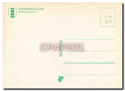 Amsterdam/Holanda — Vista sobre el canal IJ — editor Gebr. Smantenberg — Reverso