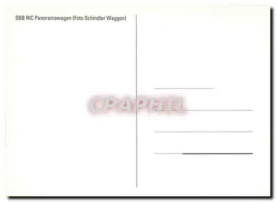 SBB RIC Panoramawagen — Schindler Waggon — Foto Schindler Waggon — Verso
