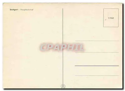 Stuttgart - Hauptbahnhof — n° de série S 9542 — Verso