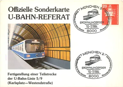 Munique — Inauguração da linha U-Bahn 5/9 — Référentiel oficial
