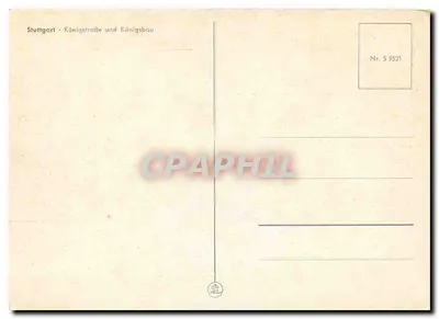 Stuttgart - Königstraße e Königsbau — Nr. S 9521 — Verso