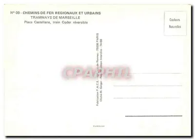 Place Castellane, Paryż — odwracalny tramwaj nr 33 — wydawca Eurolux — Rewers