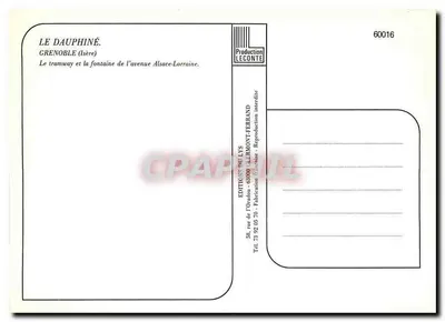 Grenoble — Trem TAC 2003 — Éditions du Lys — Verso