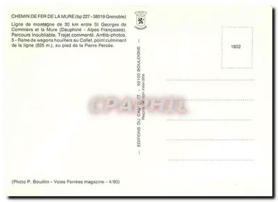 Linha da Mure — Composição de vagões de carvão no Collet — Edições do Castellet — Verso