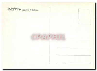Yverdon-Ste-Croix — Rame Be 4/4 + B 4, w pobliżu Baulmes — Rewers