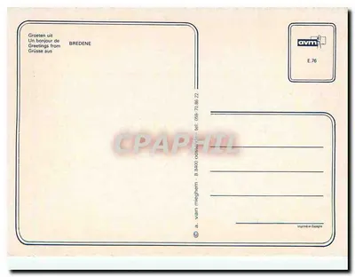 Bredene — widok panoramiczny — a. van meghom, seria E.76 — Rewers