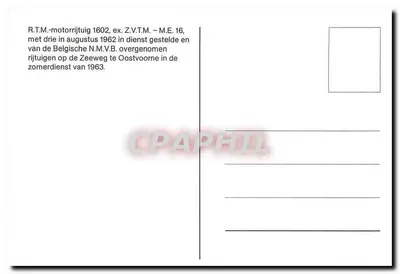 Trem elétrico — R.T.M.-motorrijtuig 1602 — Verso