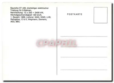 Trem elétrico DB ET 420 — S-Bahn — Verso