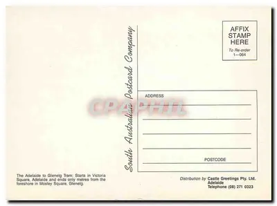 Tramwaj w Glenelg — Adelaide — South Australian Postcard Company — Rewers