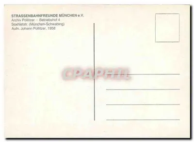 Tramwaje w depocie Pollitzer — Monachium — STRASSENBAHNFREUNDE MÜNCHEN e.V. — Rewers