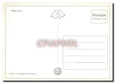 Aigle — vista panorâmica e trem — Photoglob premium line — Verso