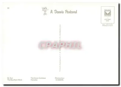 R.H.D. RAILWAY — quatro cenas de trens a vapor — A Dennis Postcard — Verso