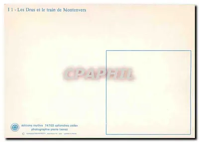 Os Drus e o trem de Montenvers — edição Mythra, n° 74703 — Verso