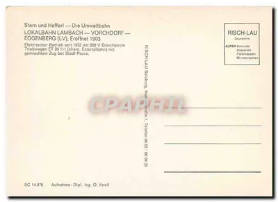 Lambach — Vorchdorf — Eggenberg — Linha local — Trem elétrico com trem misto — Verso