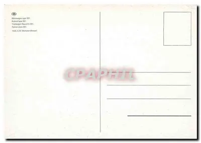 Tramway tipo 551 — C.W. Mechele/Brossel — 1939 — Verso