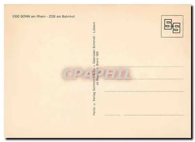 Bonn am Rhein — ZOB przy stacji — wydawca Schöning & Co, n° 163 — Rewers