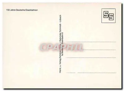 150 lat niemieckich linii kolejowych — 1835-1985 — wydawca: Schöning & Co + Gebrüder Schmidt — Rewers