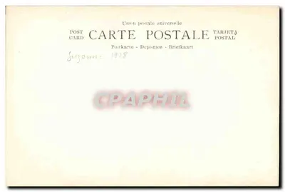 Vrouw in pelzen jas — park — Universele Postale Unie, serie 1928 — Achterkant