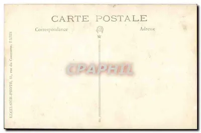 Retrato de casal — estúdio — Excelsior-Photo, Paris — Verso