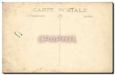 Grupo de crianças e adultos — Sala de recepção com vitrais — Carte postale anônima — Verso