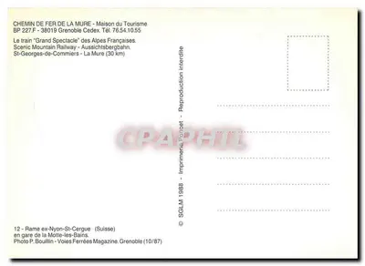 Trem ex-Nyon-St-Cergue — Vagão ABD 5 — Ferrovia de La Mure — Verso