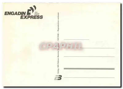 Most na Rzecze — Express Engadine — MG Editzion Bernina SA, nr 107/508 — Rewers