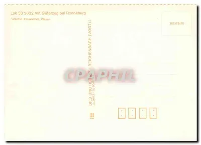 Lok 58 3032 — z pociągiem towarowym w Ronneburg — Reichenbach (Vogtl) — Rewers