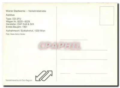 Autobus DD-2FU w Wiedniu — Wien Stadtwerke — nr 8229 — ÖAF & Stift — Rewers