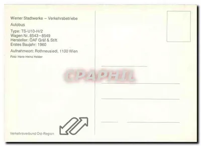 Autobus TS-U10-H/2 — Wagen Nr. 8549 — Wiener Stadtwerke — Rewers