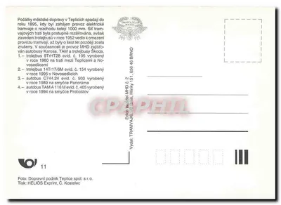 Autobusy w Teplicach — 100 lat MHD — Wydawca TRAMVAJ KLUŠ BRNO, nr 2 — Rewers