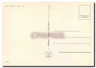 Monthey — widok panoramiczny — Editions Jolin - 13023 — Rewers