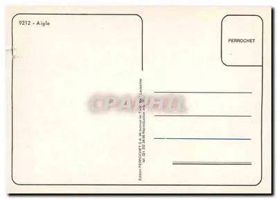 Aigle — Pociągi Chablais — wydawnictwo Perrochet — Rewers