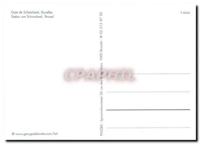 Stacja Schaerbeek — Bruksela — wydawca PLAZIER — Rewers