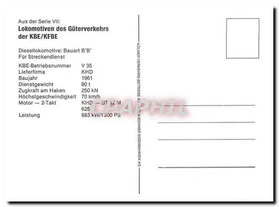 Lokomotywa KBE V 35 — seria VII — Kölner Verkehrs-Betriebe AG — Rewers