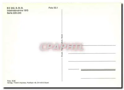 Tramwaj n°242 — Dasler Strassen - Dahnken — Tramli-Press, Basel — Rewers