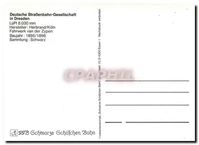 Tramwaj nr 136 — Schillerpl. - Blasewitz - Pfotenhauerstr. - Schlossplatz — Niemiecka Spółka Tramwajowa w Dresden — Rewers