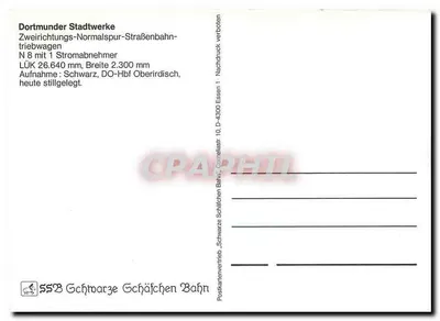 Tramway 152 — Hauptbahnhof — Dortmunder Stadtwerke — Verso