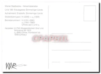 Tramwaj w Wiedniu — Simmeringer Lände — Wiener Stadtwerke — Rewers