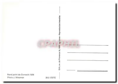 Rond-point de Cornavin — Genebra — Foto J. Wiseman — Verso