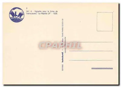 Locomotiva P.L.M. Mountain 241.A — 1928 — E.A. Schefer — Verso
