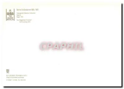 Tramway n°52 — Städtische Straßenbahn Cöpenick — Waggonfabrik Armanddorf — Verso